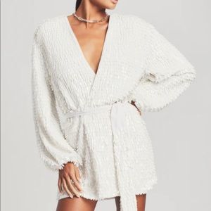 White Feathered Robe
